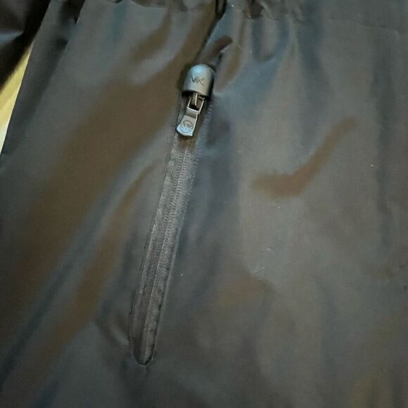 NWOT Michael Kors Womens Parka Coat Medium Black Drawstrings Lined Winter Clean! - Picture 7 of 10